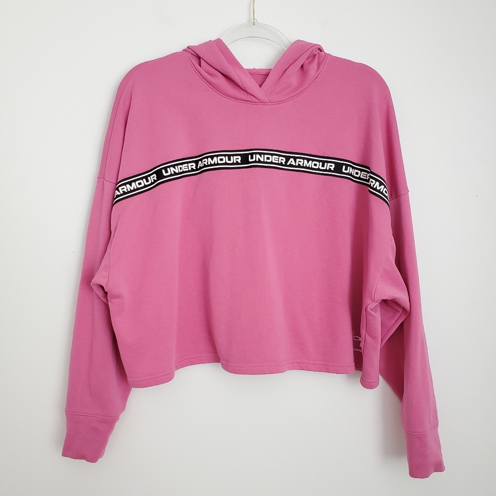 Pink Crop Hoodie Size Medium